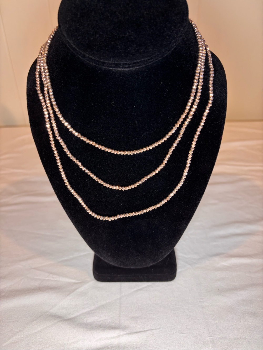 RL x CL Three Coated Pyrite Gemstone Hand Beaded Necklaces